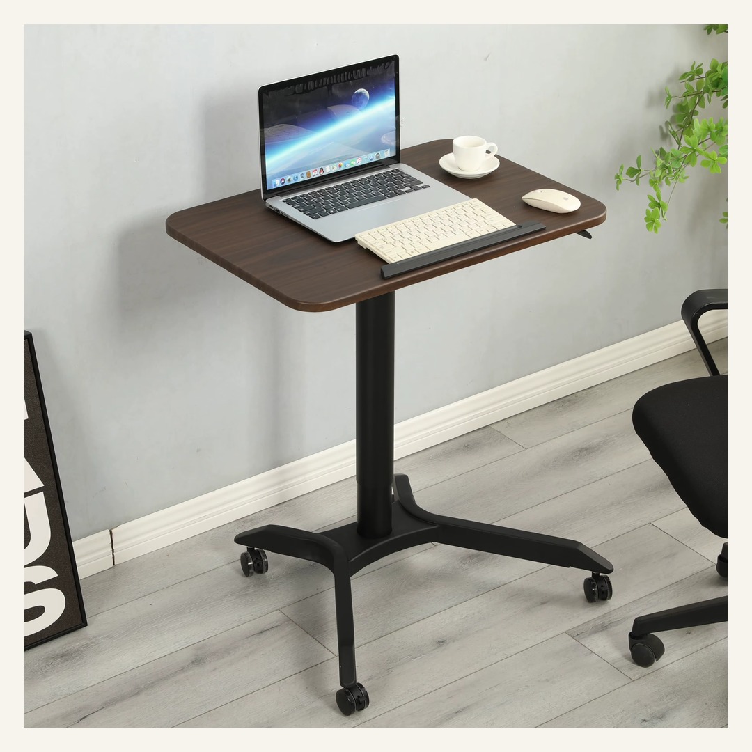 Brown Mobile Laptop Side Table