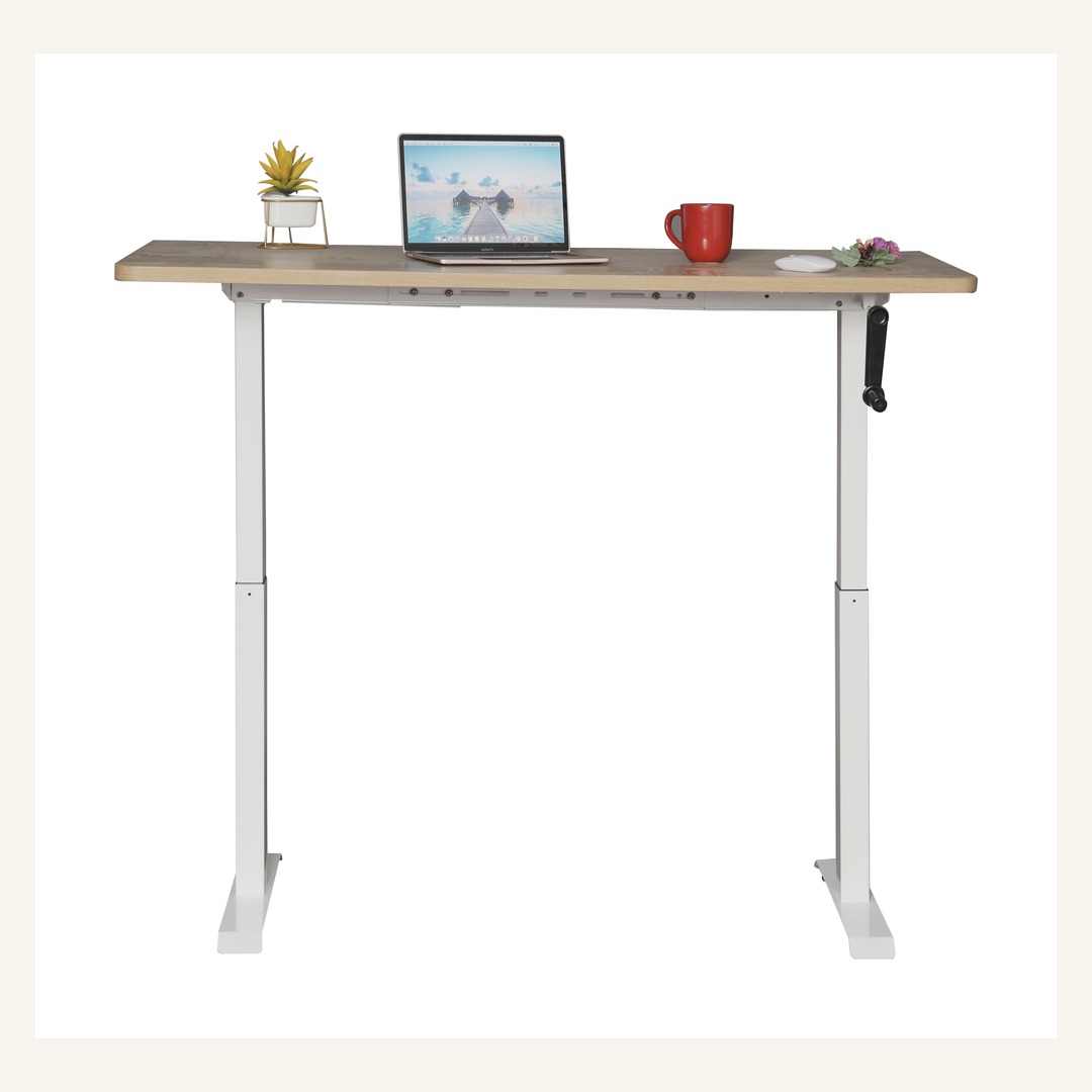Wide Manual Standing Desk Frame