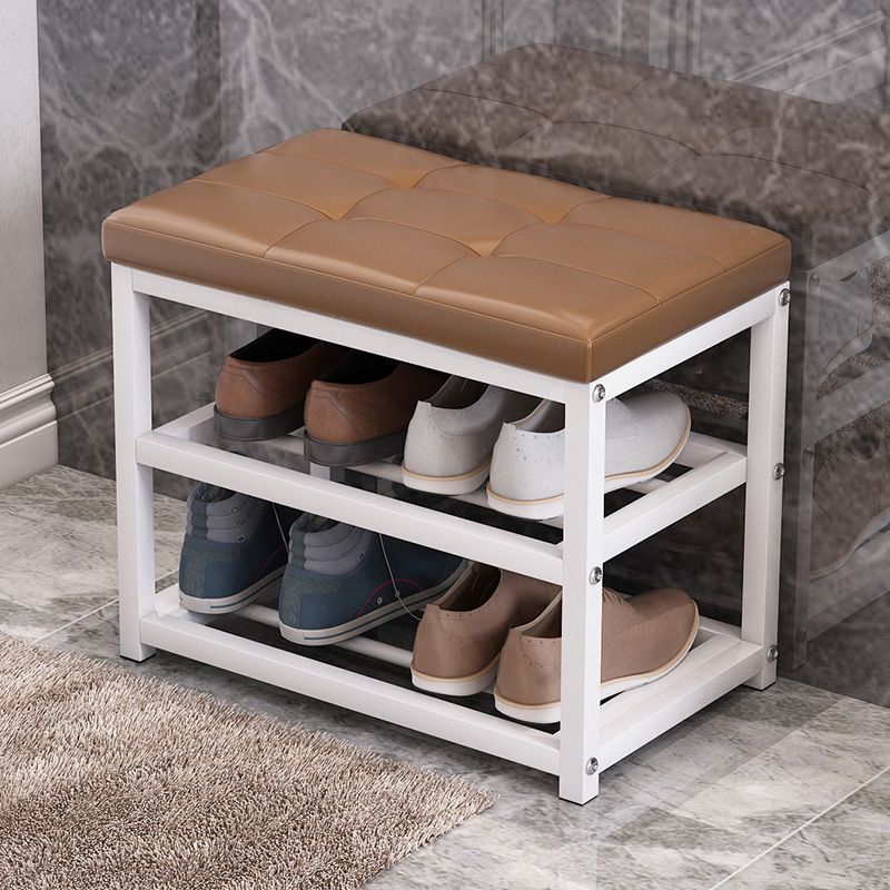 Shoe bench storage rack