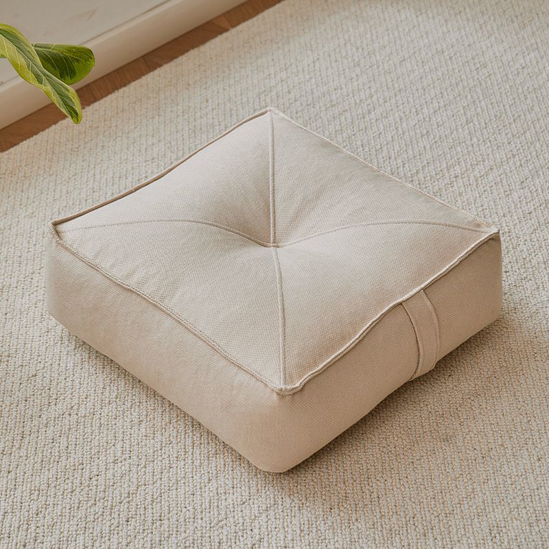 Square cream floor cushion